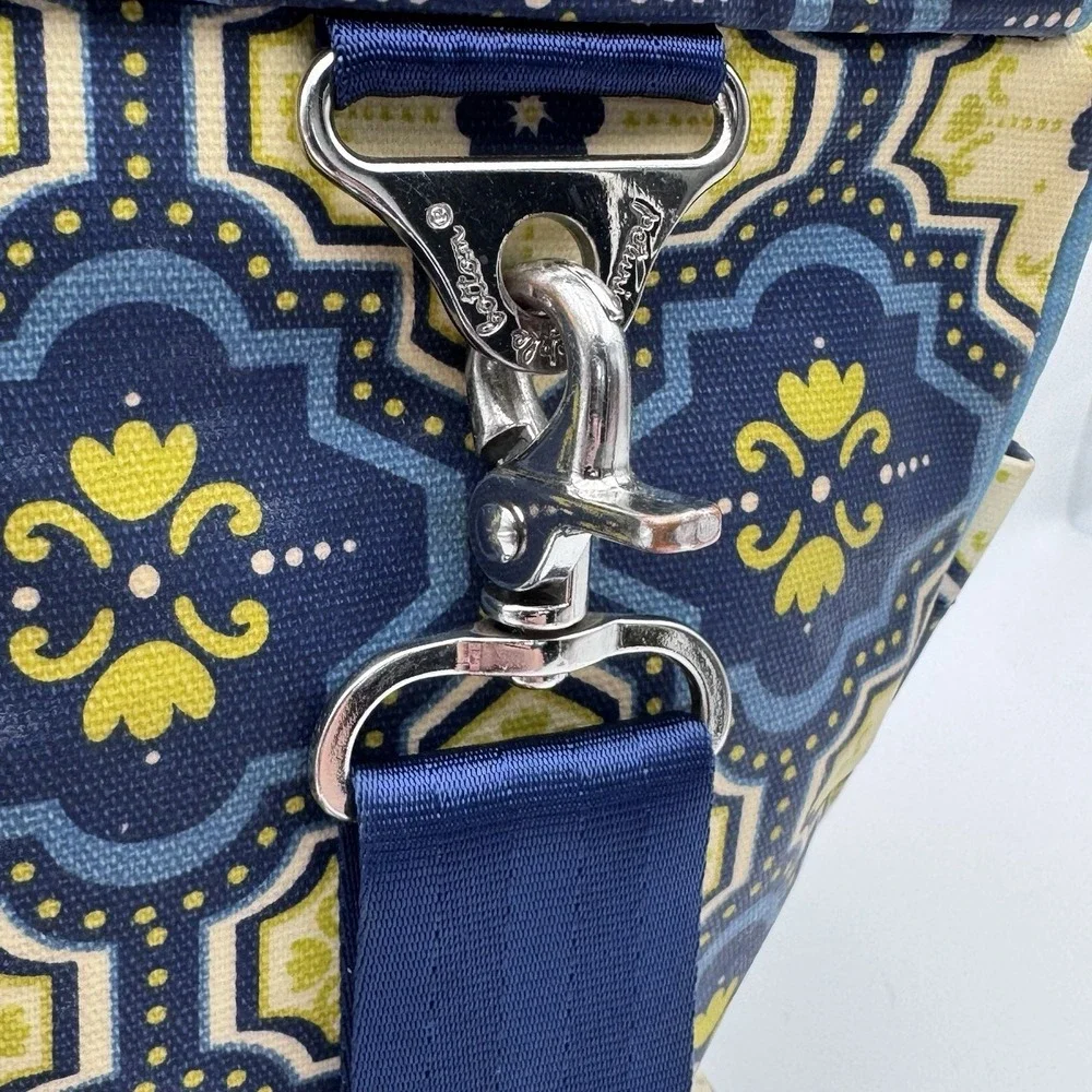 PETUNIA PICKLE BOTTOM Boxy Backpack Diaper Bag Majestic Murano Glazed Canvas Euc